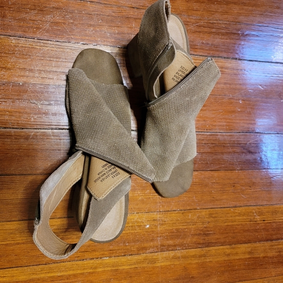 Abound Leather Suede Open Toe Heels - Picture 8 of 10